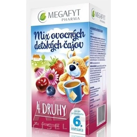 MEGAFYT MIX van vruchtenthee voor kinderen 4 TYPEN 20×2 g, vanaf het einde van de 6e maand