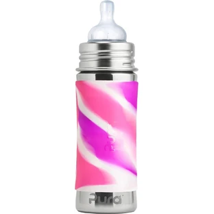 Pura stainless steel feeding bottle 325ml 1×1 pc, aqua color