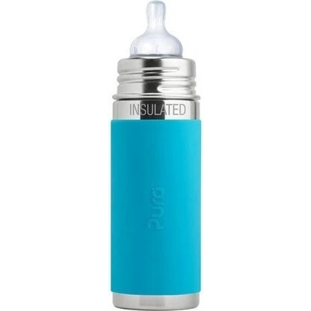 Pura biberon din oțel inoxidabil 325ml 1×1 buc, culoare aqua