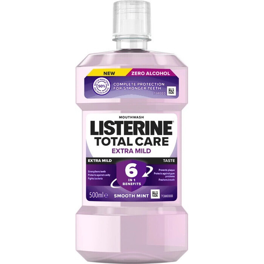 LISTERINE® TOTAL CARE Bain de bouche extra doux 1×500 ml, bain de bouche