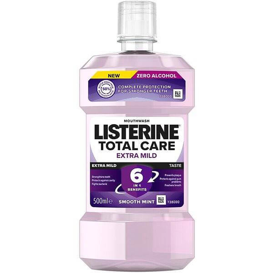 LISTERINE® TOTAL CARE Bain de bouche extra doux 1×500 ml, bain de bouche
