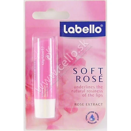 Labello SOFT ROSÉ 1×4.8 g, baume à lèvres