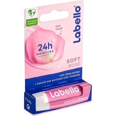 Labello SOFT ROSÉ 1×4.8 g, baume à lèvres