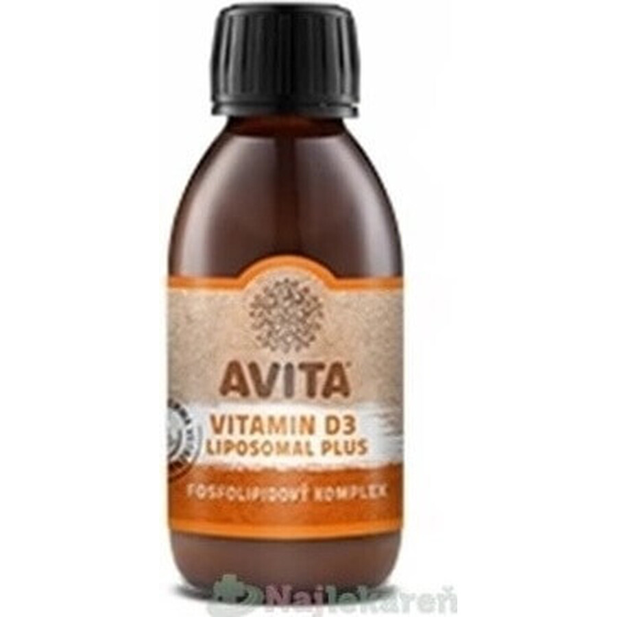 AVITA VITAMIN D3 LIPOSOMAL PLUS 1×200 ml, phospholipid complex