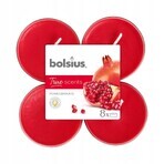 Bolsius Aromatic 2.0 Tea Maxi 8st Granaatappel, geurkaarsen 1×8 stuks, geurkaars Bolsius Aromatic 2.0 Tea Maxi 8st Granaatappel, geurkaarsen 1×8 stuks, geurkaars