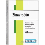 GENERICA Zinavit 600 con sabor a lima 1×40 tbl, (vitamina C + Zinc)