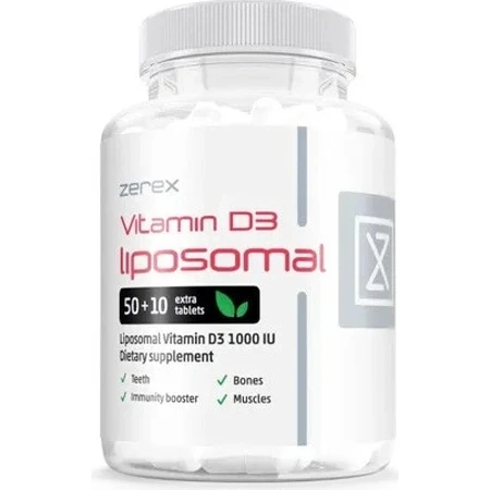 Zerex Vitamine D liposomaal 1000 IE 1×60 tbl, voedingssupplement