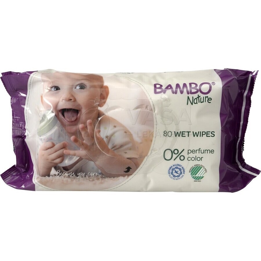 Buy BAMBO NATURE WET WIPES 80PCS 659720 1× BAMBO NATURE WET WIPES 80PCS 659720 1×