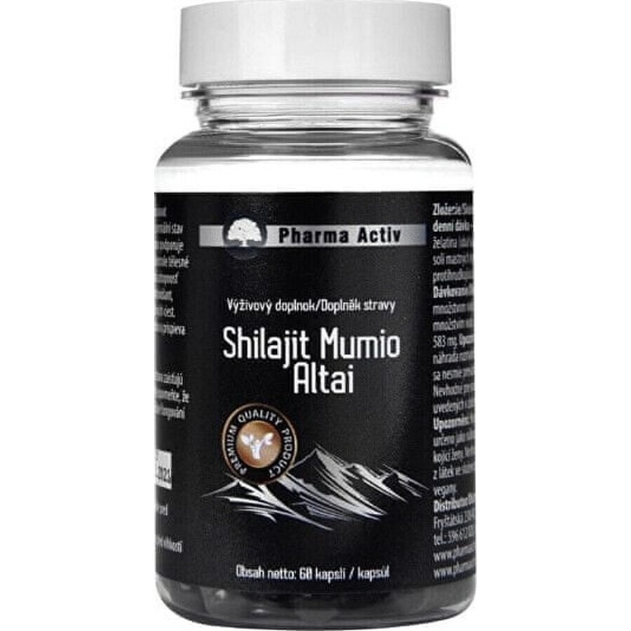 Pharma Activ Shilajit Mumio Altai 1×60 cps, food supplement