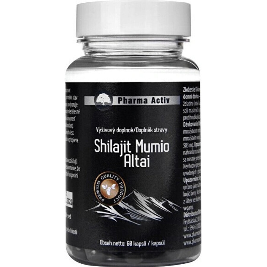Pharma Activ Shilajit Mumio Altai 1×60 cps, food supplement
