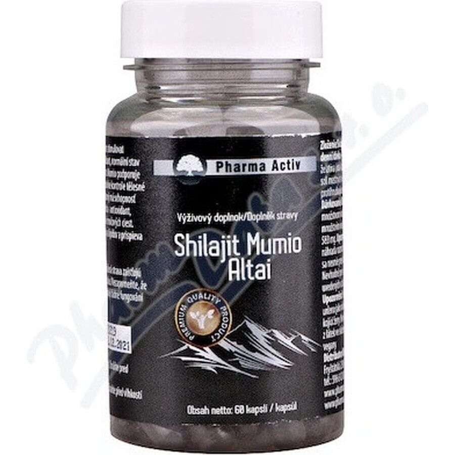 Pharma Activ Shilajit Mumio Altai 1×60 cps, food supplement