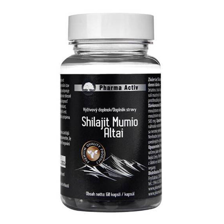 Pharma Activ Shilajit Mumio Altai 1×60 cps, food supplement