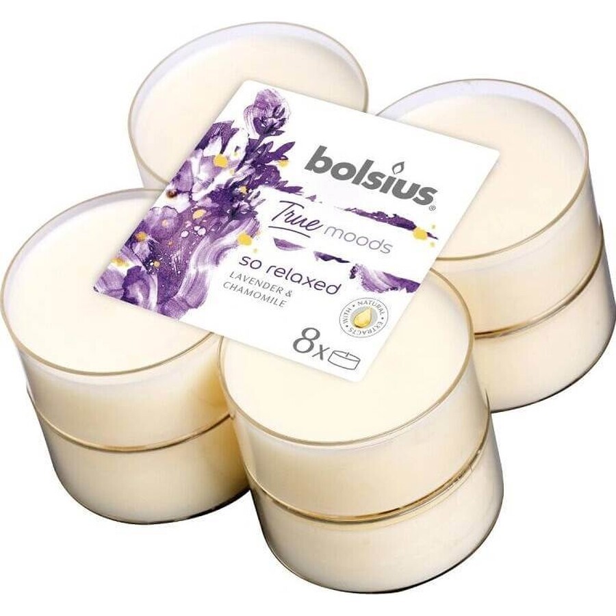 Boutique Bolsius Aromatic 2.0 Maxi Tea 8pcs So Relaxed, bougies parfumées 1×8 pcs, bougie parfumée Bolsius Aromatic 2.0 Maxi Tea 8pcs So Relaxed, bougies parfumées 1×8 pcs, bougie parfumée