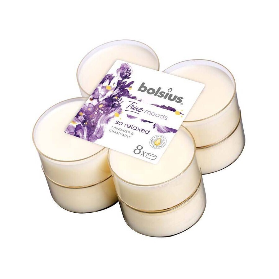 Bolsius Aromatic 2.0 Maxi Tea 8pcs So Relaxed, bougies parfumées 1×8 pcs, bougie parfumée Bolsius Aromatic 2.0 Maxi Tea 8pcs So Relaxed, bougies parfumées 1×8 pcs, bougie parfumée