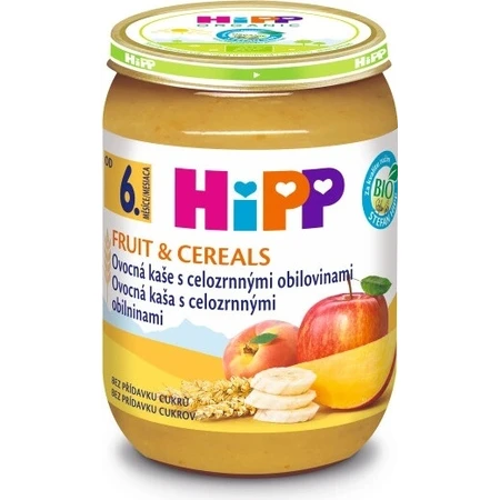 HIPP BIO Vruchtenpap met volkoren granen 1×190 g, starter, 6m+