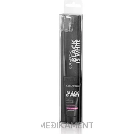 CURAPROX Black is White Light-Pack 1×1 set, pasta dentífrica 8 ml + cepillo dental CS 5460 1 ud.