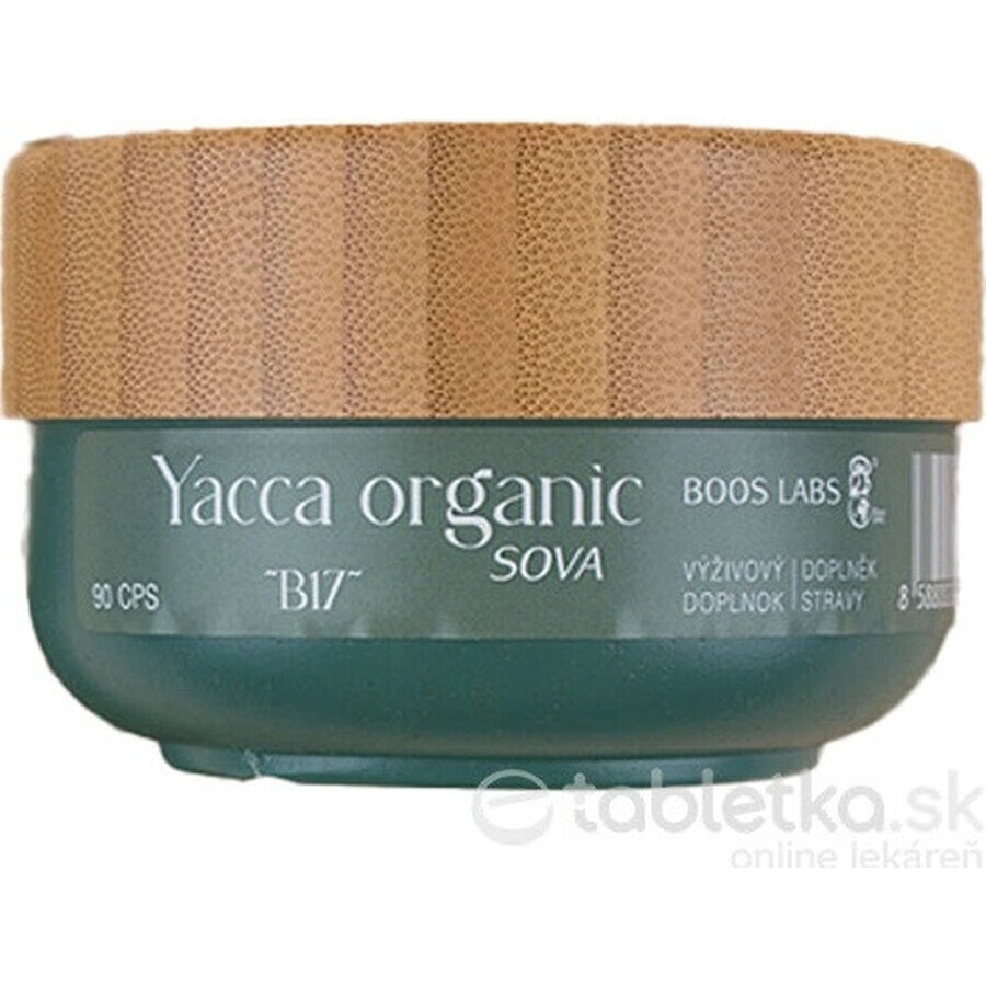 Yacca organic SOVA B17 1×90cps, supliment alimentar