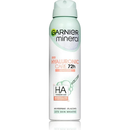 Garnier Mineral Hyaluronic Ultra Care Spray 1×150 ml, antitranspirante
