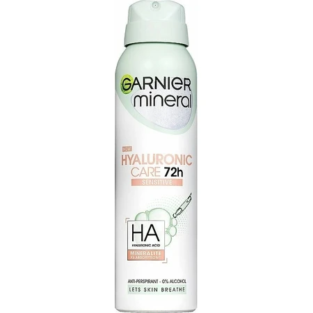 Garnier Mineral Hyaluronic Ultra Care Spray 1×150 ml, antitranspirante