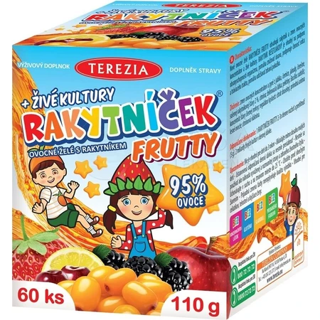 TEREZIA CANCER FRUTTY + cultivos vivos 1×60 uds, suplemento nutricional para niños