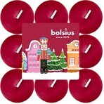 Candele profumate Bolsius Tea Pod 1×18 pz, candele rosse Candele profumate Bolsius Tea Pod 1×18 pz, candele rosse