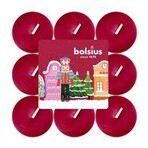 Bolsius Tea Pod lumânări parfumate 1×18 buc, lumânări roșii
