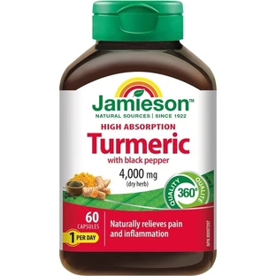 JAMIESON CURCUMIN WITH BLACK ROOT 1x60 cps, complemento alimenticio