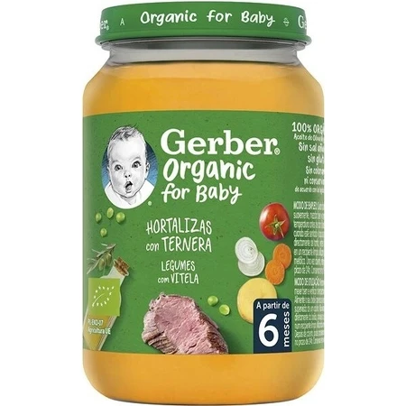 Gerber Organic Meat and Vegetable Snack 1×190 g, snack