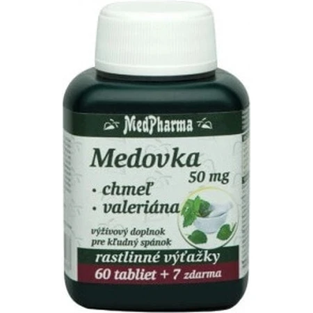 MedPharma MEDOVKA 50MG + HONING + VALERIAN 1×67 tbl, MEDOVKA + HONING + VALERIAN