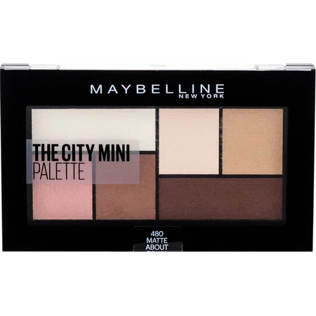 Maybelline New York The City Mini Palette Eyeshadow Palette 480 Matte About Town 1×6 g, Lidschatten-Palette