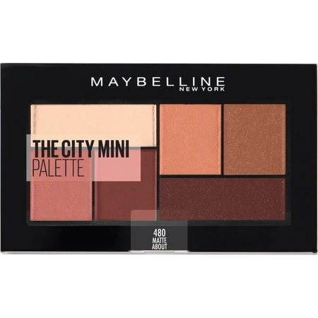 Maybelline New York The City Mini Palette Eyeshadow Palette 480 Matte About Town 1×6 g, Lidschatten-Palette