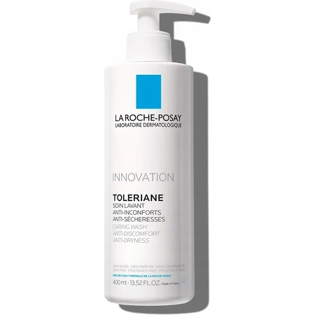 LA ROCHE-POSAY TOLERIANE Crema Limpiadora 1×400 ml, crema limpiadora delicada