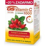 GS Vitamine C 1000+cones, 100+20 tbl 1×100+20 tbl, voedingssupplement GS Vitamine C 1000+cones, 100+20 tbl 1×100+20 tbl, voedingssupplement