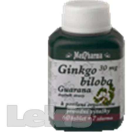 MedPharma GINKGO BILOBA + GUARANA 1×67 tbl, GINKGO BILOBA + GUARANA