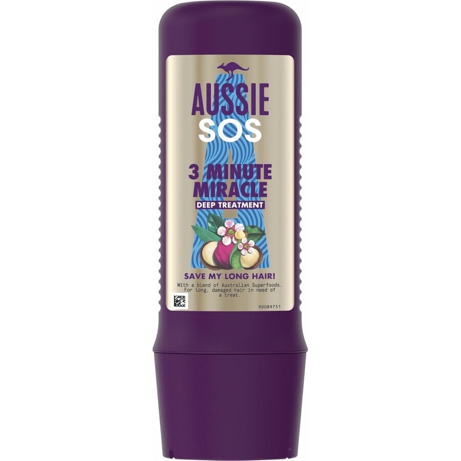 Buy Aussie SOS Save My Lengths! 3 Minute Miracle Deep Conditioner | With Australian Superfoods Blend 1×225ml, Conditioner Aussie SOS Save My Lengths! 3 Minute Miracle Deep Conditioner | With Australian Superfoods Blend 1×225ml, Conditioner