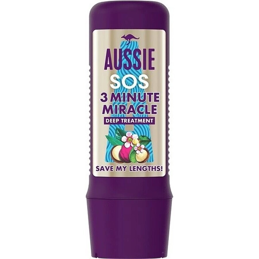 Aussie SOS Save My Lengths! 3 Minute Miracle Deep Conditioner | With Australian Superfoods Blend 1×225ml, Conditioner Aussie SOS Save My Lengths! 3 Minute Miracle Deep Conditioner | With Australian Superfoods Blend 1×225ml, Conditioner