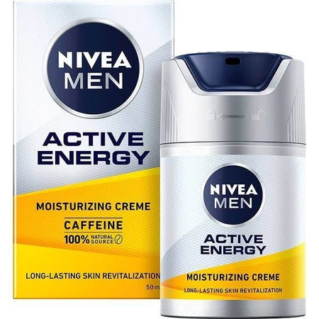 NIVEA Men Q10 Skin Cream Active Energy 1×50 ml voor een vermoeide huid