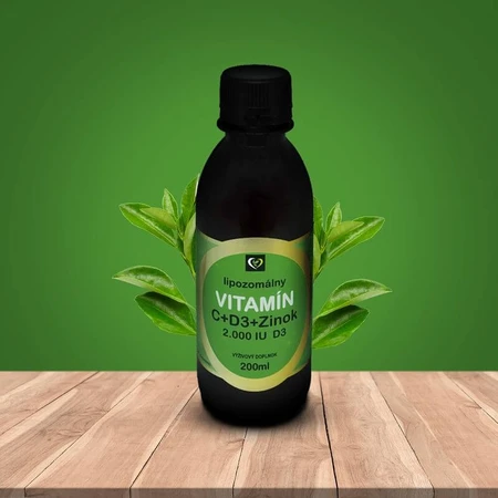 Healthy World Lipozomales Vitamin C + Zink + D3 1×200 ml, Vitaminpräparat