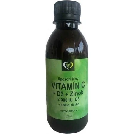 Healthy World Lipozomales Vitamin C + Zink + D3 1×200 ml, Vitaminpräparat