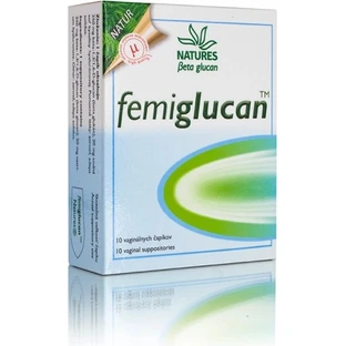 NATURES Femiglucan 1×10 szt, czopki dopochwowe