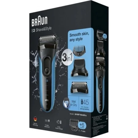 BRAUN Series 3 3010s W&D Series 3010s 1×1 ud, afeitadora