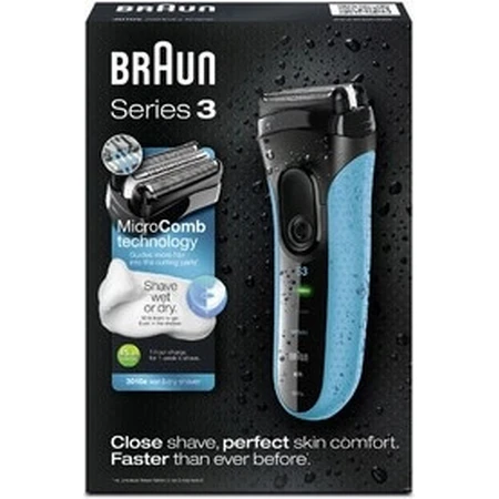 BRAUN Series 3 3010s W&D Series 3010s 1×1 ud, afeitadora
