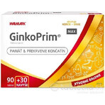 W-Linie GinkoPrim MAX 90 + 30tbl. extra VB24 1x1 Set, Nährstoffpaket für Gedächtnis und Durchblutung der Gliedmaßen W-Linie GinkoPrim MAX 90 + 30tbl. extra VB24 1x1 Set, Nährstoffpaket für Gedächtnis und Durchblutung der Gliedmaßen