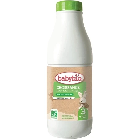 BABYBIO Croissance 3 lait liquide bio pour bébé (1 litre) 1×1 l