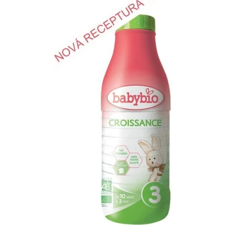 BABYBIO Croissance 3 lait liquide bio pour bébé (1 litre) 1×1 l