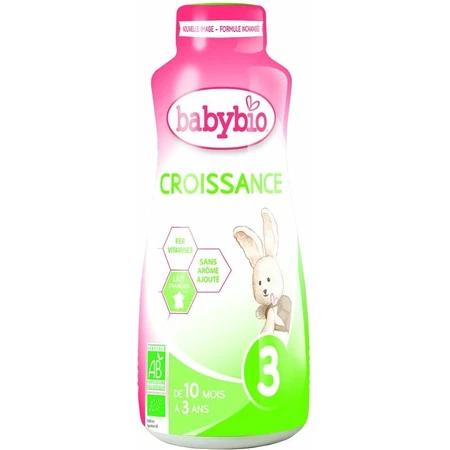 BABYBIO Croissance 3 lait liquide bio pour bébé (1 litre) 1×1 l
