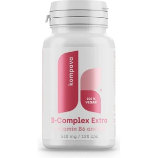 kompava B-complex Extra + B6, B12 1x120 cps, voedingssupplement