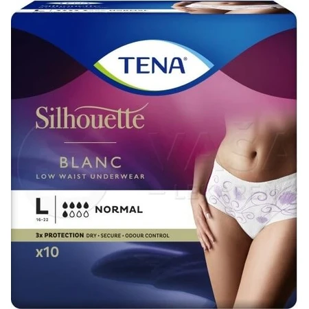 TENA Silhouette Normaal L 1×10 stuks, incontinentieslips