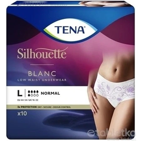 TENA Silhouette Normaal L 1×10 stuks, incontinentieslips