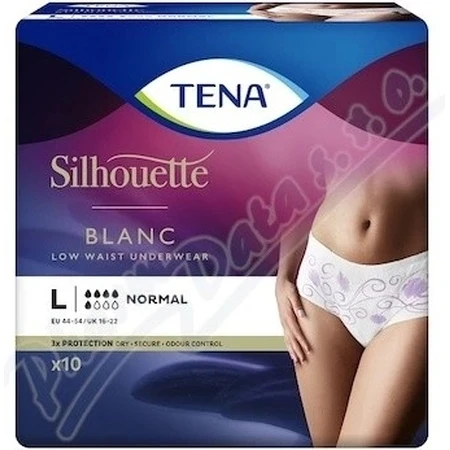 TENA Silhouette Normaal L 1×10 stuks, incontinentieslips